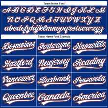 Загрузить изображение в средство просмотра галереи, Custom Royal White-Orange Performance Vapor Golf Polo Shirt