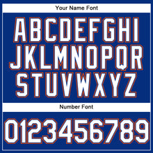 Загрузить изображение в средство просмотра галереи, Custom Royal White-Orange Performance Vapor Golf Polo Shirt