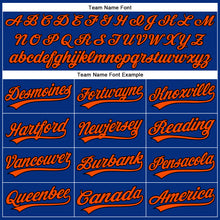 Загрузить изображение в средство просмотра галереи, Custom Royal Orange-Black Performance Vapor Golf Polo Shirt