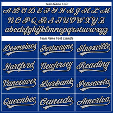 Laden Sie das Bild in den Galerie-Viewer, Custom Royal Gray-Black Performance Vapor Golf Polo Shirt