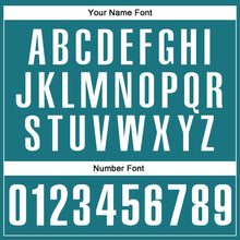 Загрузить изображение в средство просмотра галереи, Custom Teal White Performance Vapor Golf Polo Shirt