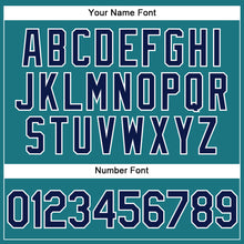 Загрузить изображение в средство просмотра галереи, Custom Teal Navy-White Performance Vapor Golf Polo Shirt