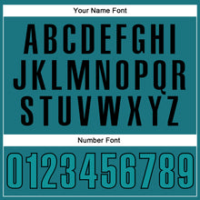 Загрузить изображение в средство просмотра галереи, Custom Teal Black Performance Vapor Golf Polo Shirt