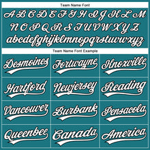 Загрузить изображение в средство просмотра галереи, Custom Teal White-Black Performance Vapor Golf Polo Shirt