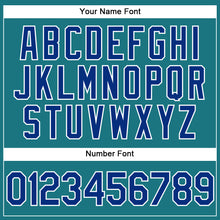 Загрузить изображение в средство просмотра галереи, Custom Teal Royal-White Performance Vapor Golf Polo Shirt