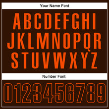 Load image into Gallery viewer, Custom Brown Orange Performance Vapor Golf Polo Shirt