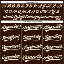 Load image into Gallery viewer, Custom Brown Cream Gold-Teal Performance Vapor Golf Polo Shirt