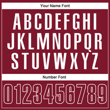 Загрузить изображение в средство просмотра галереи, Custom Crimson White Performance Vapor Golf Polo Shirt