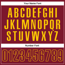 Загрузить изображение в средство просмотра галереи, Custom Crimson Yellow Performance Vapor Golf Polo Shirt