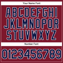 Load image into Gallery viewer, Custom Crimson Navy-White Performance Vapor Golf Polo Shirt