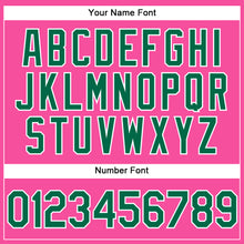 Загрузить изображение в средство просмотра галереи, Custom Pink Kelly Green-White Performance Vapor Golf Polo Shirt