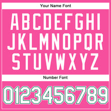 Загрузить изображение в средство просмотра галереи, Custom Pink White-Kelly Green Performance Vapor Golf Polo Shirt