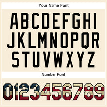 Load image into Gallery viewer, Custom Cream Vintage USA Flag-Black Performance Vapor Golf Polo Shirt