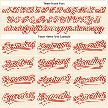 Загрузить изображение в средство просмотра галереи, Custom Cream Red Performance Vapor Golf Polo Shirt