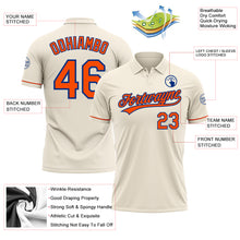 Load image into Gallery viewer, Custom Cream Orange-Royal Performance Vapor Golf Polo Shirt