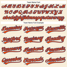 Load image into Gallery viewer, Custom Cream Orange-Royal Performance Vapor Golf Polo Shirt