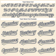 Load image into Gallery viewer, Custom Cream Navy Performance Vapor Golf Polo Shirt