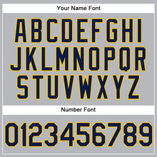 Загрузить изображение в средство просмотра галереи, Custom Gray Navy-Yellow Performance Vapor Golf Polo Shirt