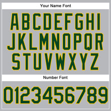 Загрузить изображение в средство просмотра галереи, Custom Gray Green-Yellow Performance Vapor Golf Polo Shirt