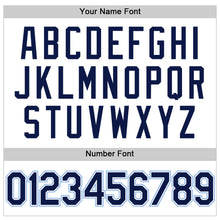 Load image into Gallery viewer, Custom White Navy-Light Blue Performance Vapor Golf Polo Shirt