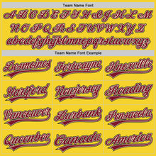 Load image into Gallery viewer, Custom Yellow Crimson Cream-Black Performance Vapor Golf Polo Shirt