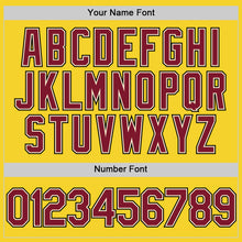 Load image into Gallery viewer, Custom Yellow Crimson Cream-Black Performance Vapor Golf Polo Shirt