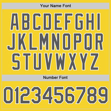 Load image into Gallery viewer, Custom Yellow Steel Gray-White Performance Vapor Golf Polo Shirt