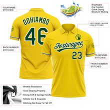 Load image into Gallery viewer, Custom Yellow Green-White Performance Vapor Golf Polo Shirt