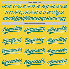 Load image into Gallery viewer, Custom Yellow Kelly Green-White Performance Vapor Golf Polo Shirt