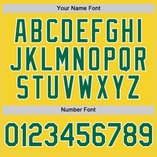 Load image into Gallery viewer, Custom Yellow Kelly Green-White Performance Vapor Golf Polo Shirt