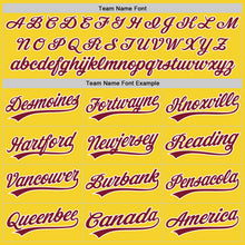 Load image into Gallery viewer, Custom Yellow Crimson-White Performance Vapor Golf Polo Shirt