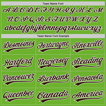 Загрузить изображение в средство просмотра галереи, Custom Neon Green Brown-White Performance Vapor Golf Polo Shirt