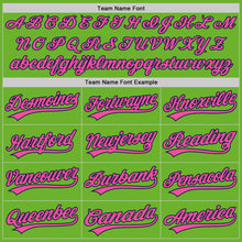 Загрузить изображение в средство просмотра галереи, Custom Neon Green Pink-Navy Performance Vapor Golf Polo Shirt