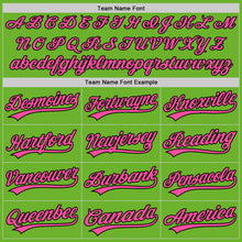 Загрузить изображение в средство просмотра галереи, Custom Neon Green Pink-Black Performance Vapor Golf Polo Shirt