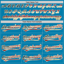 Load image into Gallery viewer, Custom Panther Blue Vintage USA Flag-Cream Performance Vapor Golf Polo Shirt