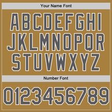 Load image into Gallery viewer, Custom Old Gold Steel Gray-White Performance Vapor Golf Polo Shirt