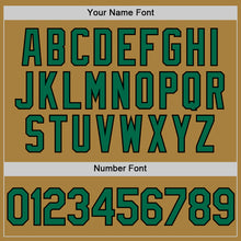 Load image into Gallery viewer, Custom Old Gold Kelly Green-Black Performance Vapor Golf Polo Shirt