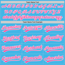 Charger l'image dans la galerie, Custom Sky Blue Pink-White Performance Vapor Golf Polo Shirt