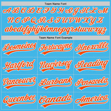 Charger l'image dans la galerie, Custom Sky Blue Orange-White Performance Vapor Golf Polo Shirt