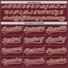 Загрузить изображение в средство просмотра галереи, Custom Burgundy Cream Performance Vapor Golf Polo Shirt