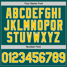 Laden Sie das Bild in den Galerie-Viewer, Custom Midnight Green Yellow-White Performance Vapor Golf Polo Shirt