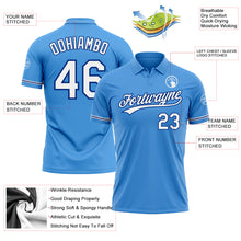 Charger l'image dans la galerie, Custom Powder Blue White-Royal Performance Vapor Golf Polo Shirt