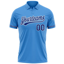 Загрузить изображение в средство просмотра галереи, Custom Powder Blue Royal-White Performance Vapor Golf Polo Shirt