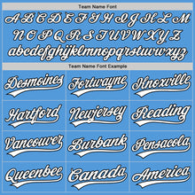 Загрузить изображение в средство просмотра галереи, Custom Powder Blue White-Black Performance Vapor Golf Polo Shirt