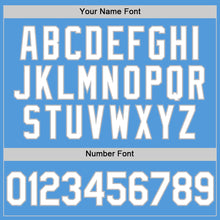 Load image into Gallery viewer, Custom Powder Blue White-Gray Performance Vapor Golf Polo Shirt