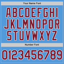 Load image into Gallery viewer, Custom Powder Blue Crimson-White Performance Vapor Golf Polo Shirt