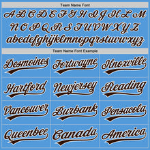 Загрузить изображение в средство просмотра галереи, Custom Powder Blue Brown-White Performance Vapor Golf Polo Shirt