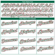 Charger l'image dans la galerie, Custom White Kelly Green-Red Mexico Two Tone Performance Golf Polo Shirt