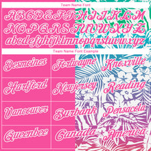 Charger l'image dans la galerie, Custom Pink White 3D Pattern Design Tropical Palm Leaves Performance Golf Polo Shirt