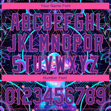 Load image into Gallery viewer, Custom Black Pink-Purple 3D Pattern Design Magic Mushrooms Over Sacred Geometry Psychedelic Hallucination Performance Golf Polo Shirt